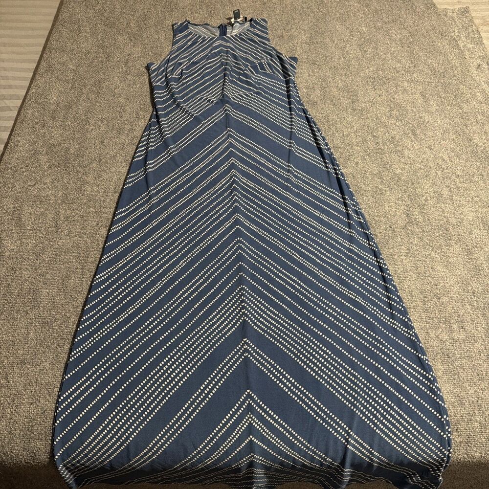AMERICAN LIVING Dress Womens Size 6 Blue Long Slip On Sleeveless